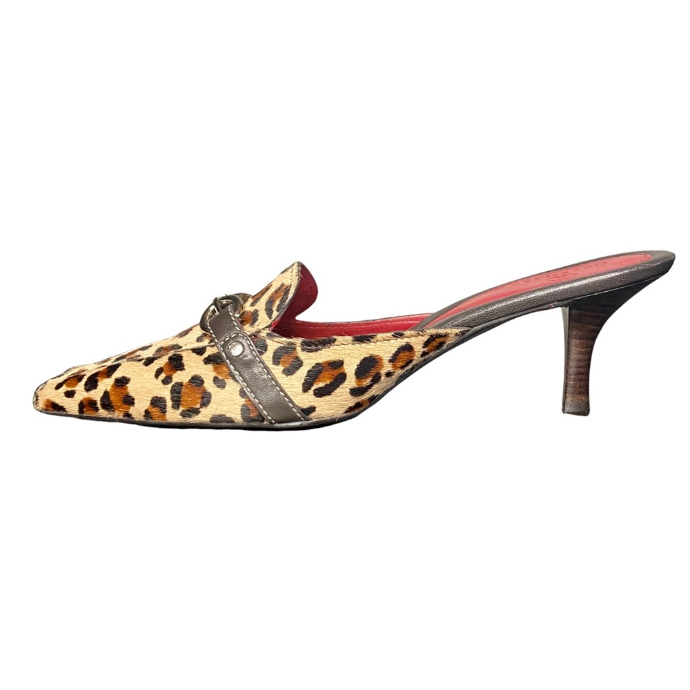 Cole Haan Leopard Mules